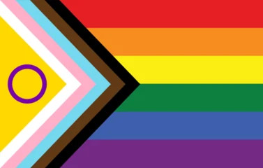 The intersex-inclusive Progress Pride flag